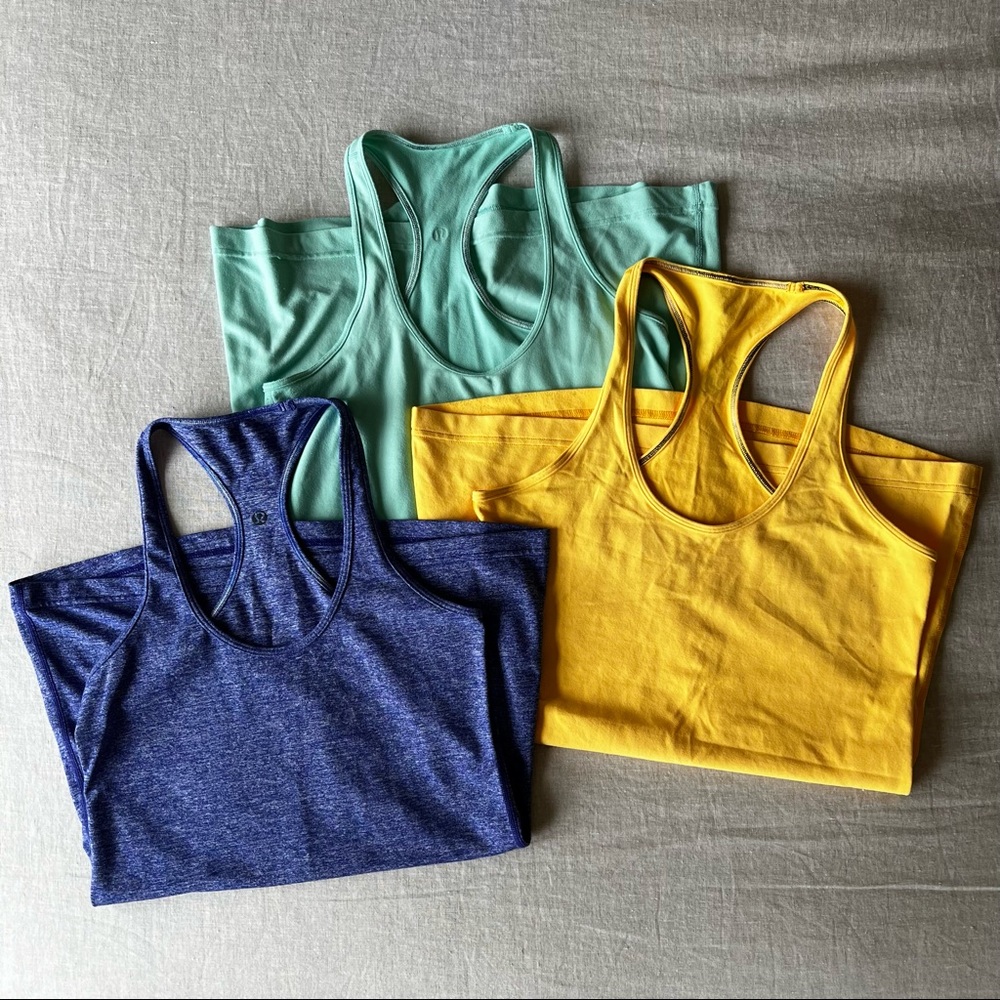 3 Lululemon Cool Racerback tanks